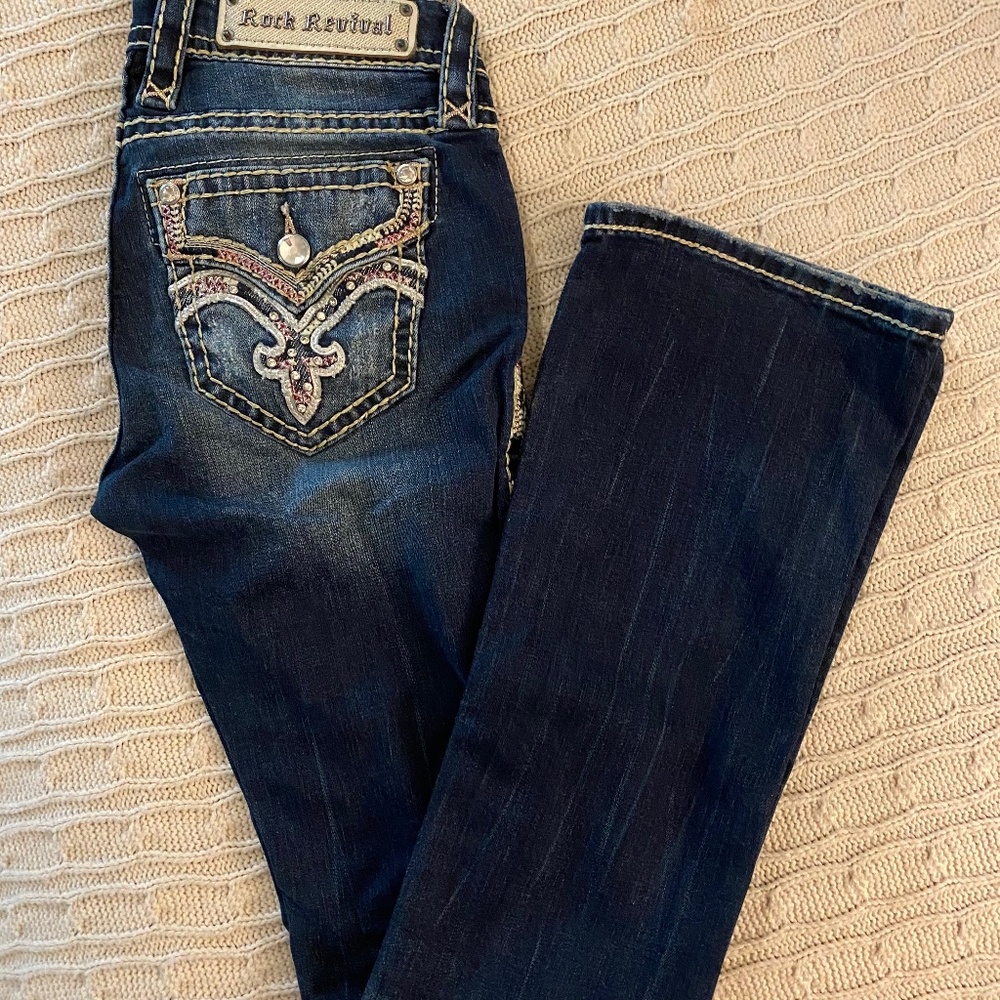 Size 26 Rock Revival Jeans, inseam 34